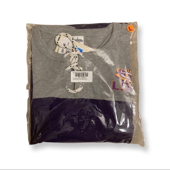NWT Womens LSU Team Shirt with Draw String Collar   - Picture 5 of 15